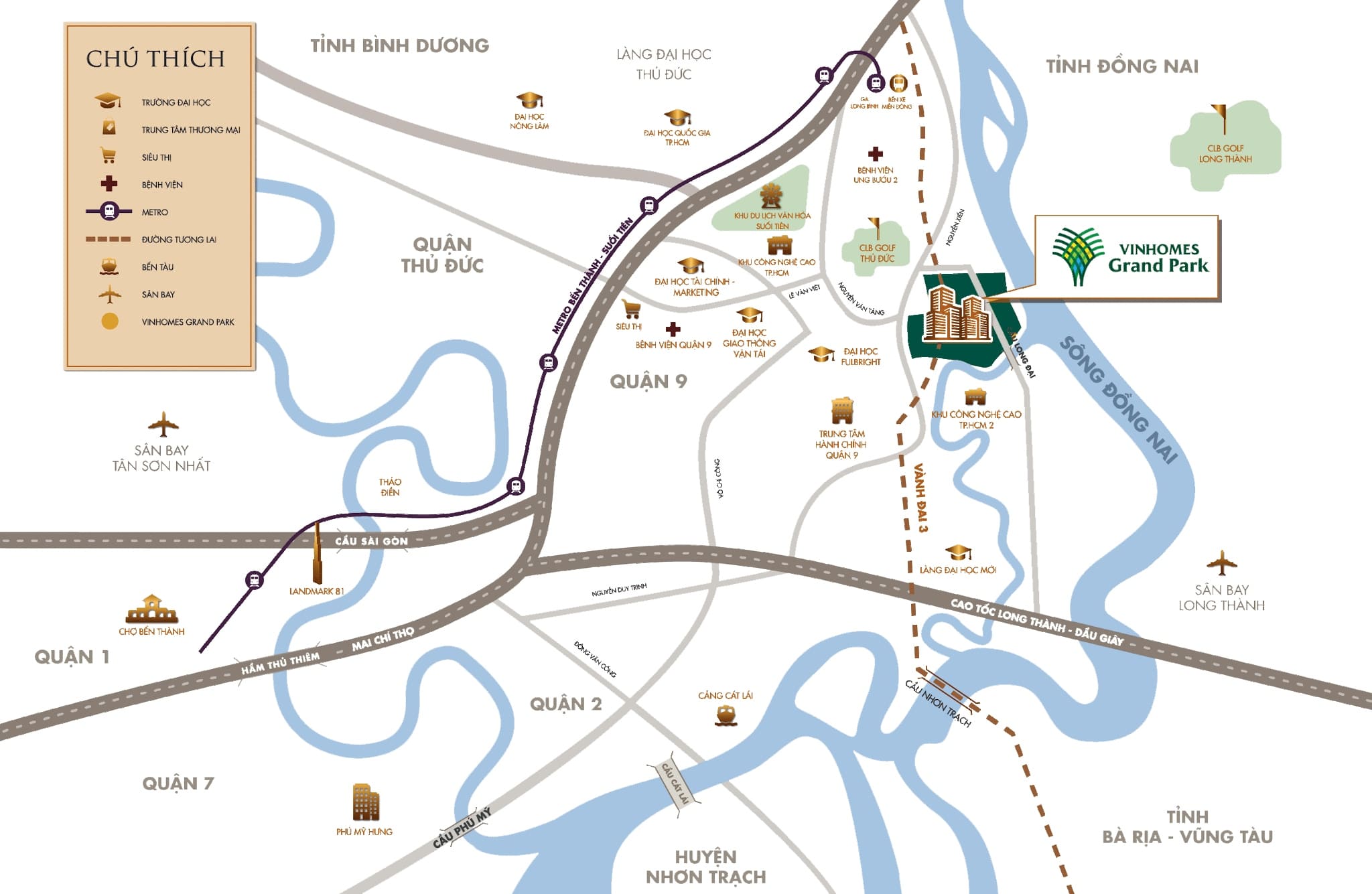 Bản đồ Vinhomes Grand Park